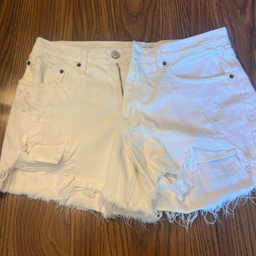 Abercrombie and Fitch Curve Love Midrise Boyfriend Shorts